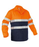 Werkjas Lins navy oranje 1