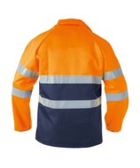 Werkjas Lins navy oranje 2