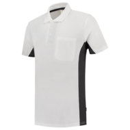 Poloshirt Tricorp TP2000 wit grijs 1