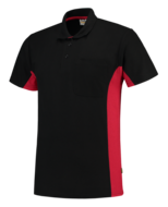 Poloshirt Tricorp TP2000 zwart rood 4