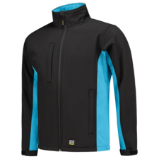 Tricorp Softshell Bicolor - zwart/turquoise