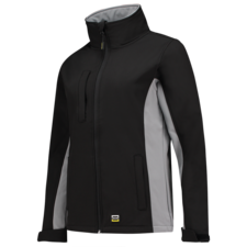 Tricorp Softshell Bicolor Dames - zwart/grijs