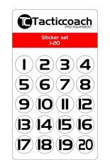 Sticker set voor bidons 1-20