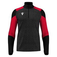 Macron Izel 1/4 Zip Top - zwart/rood