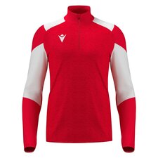 Macron Izel 1/4 Zip Top - rood/wit